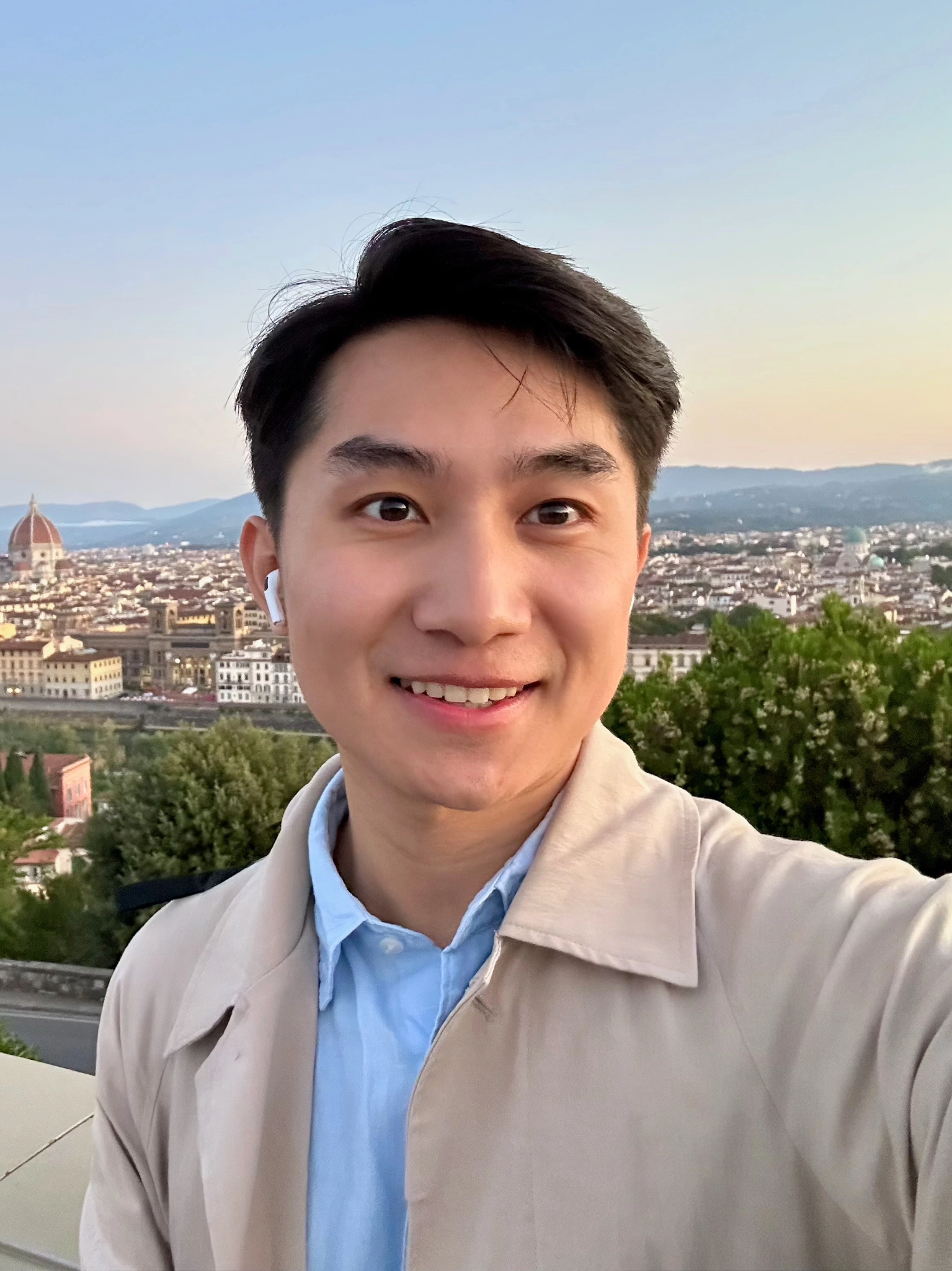 Portrait of Ruiqi Jing overlooking Florence